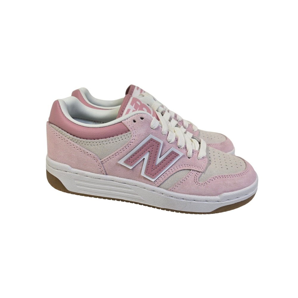 New Balance Girls 480 Lace Sneakers Pink Rose Gum‎ GSB480PT Size 5.5Y